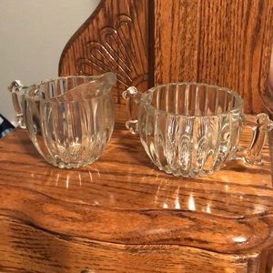 Vintage cream and sugar set